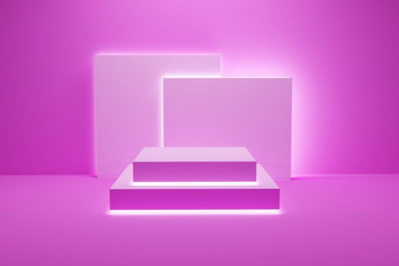 Download Geometric Pink Podium - Product Mockup - Premium Bundle